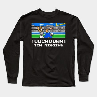 Tecmo Tim Riggins Touchdown Long Sleeve T-Shirt